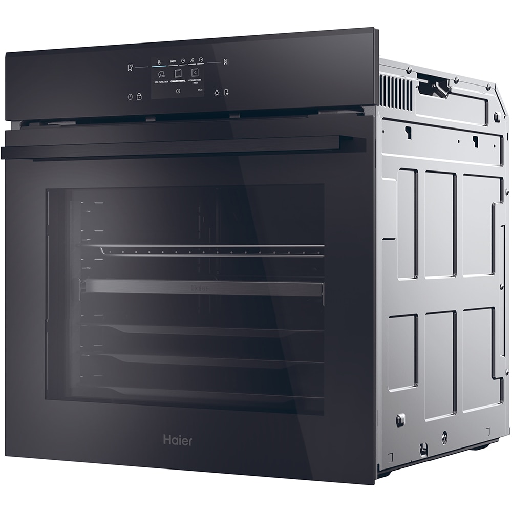 Cuptor incoporabil HAIER H6ID46C3YTB, Electric, Autocuratare pirolitica + hidrolitica, 78 l, Clasa A++, Wi-Fi, negru