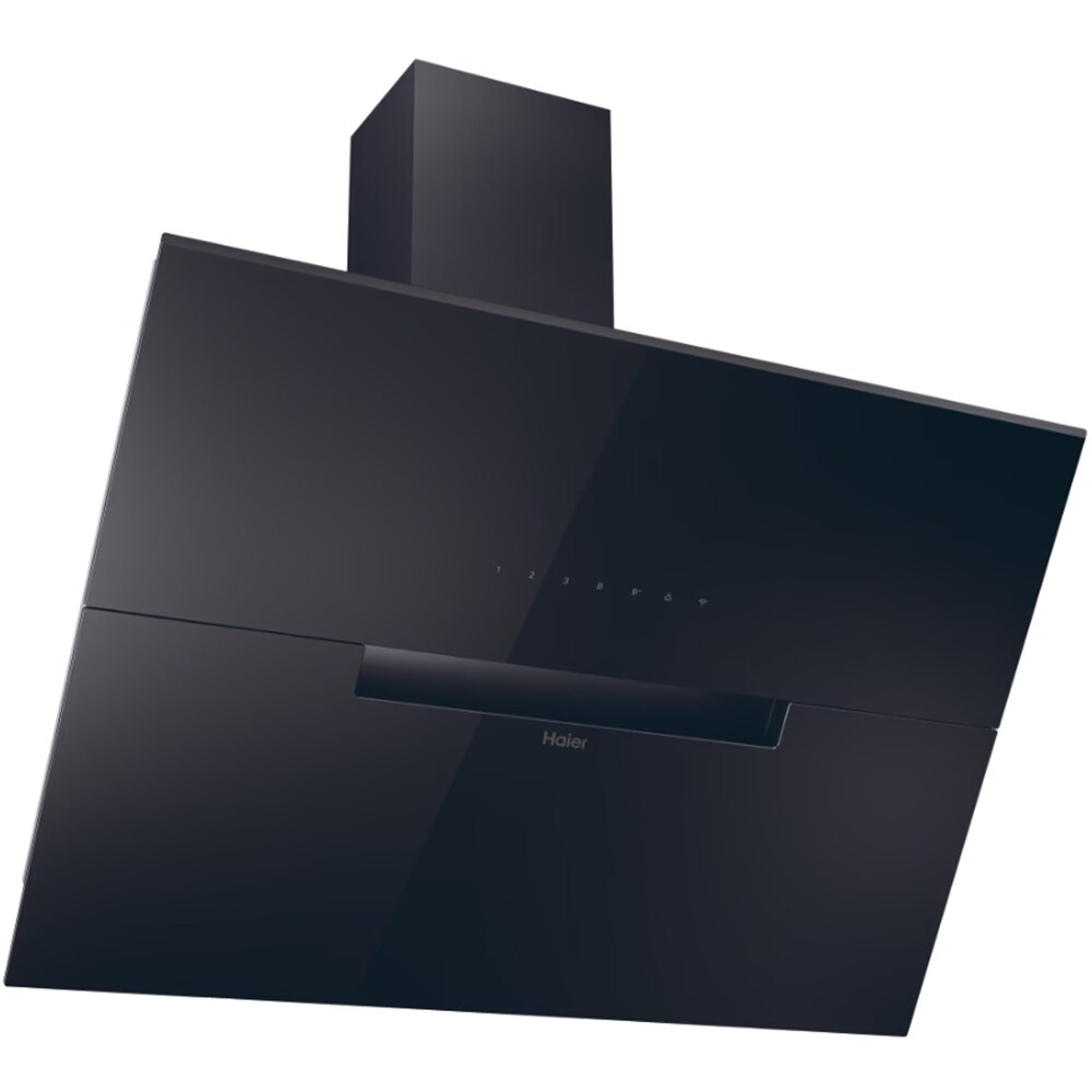 Hota decorativa HAIER HADG9CBS4BWIFI, 1 motor, 624 m3/h, L 90 cm, Wi-Fi, negru