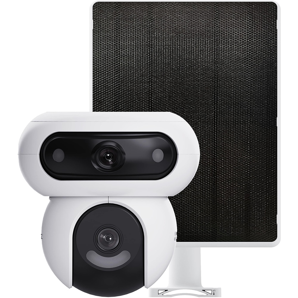 Camera IP Wireless exterior EZVIZ HB90 Dual, 2K+, 4MP, IR 35 metri, Motion Detection, Audio bidirectional, alb