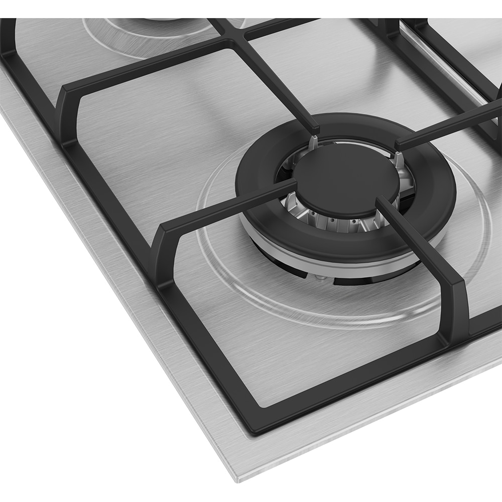 Plita incorporabila BEKO HBIAG64225SX, Gaz, 4 arzatoare, Wok, inox