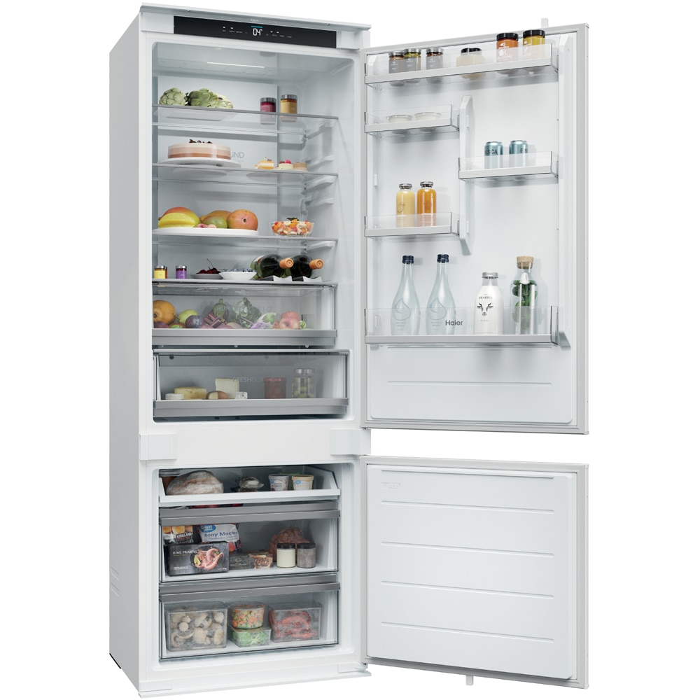 Combina frigorifica incorporabila HAIER HBQW5719E, Total No Frost, 382 l, H 193.5 cm, Clasa E, Wi-Fi