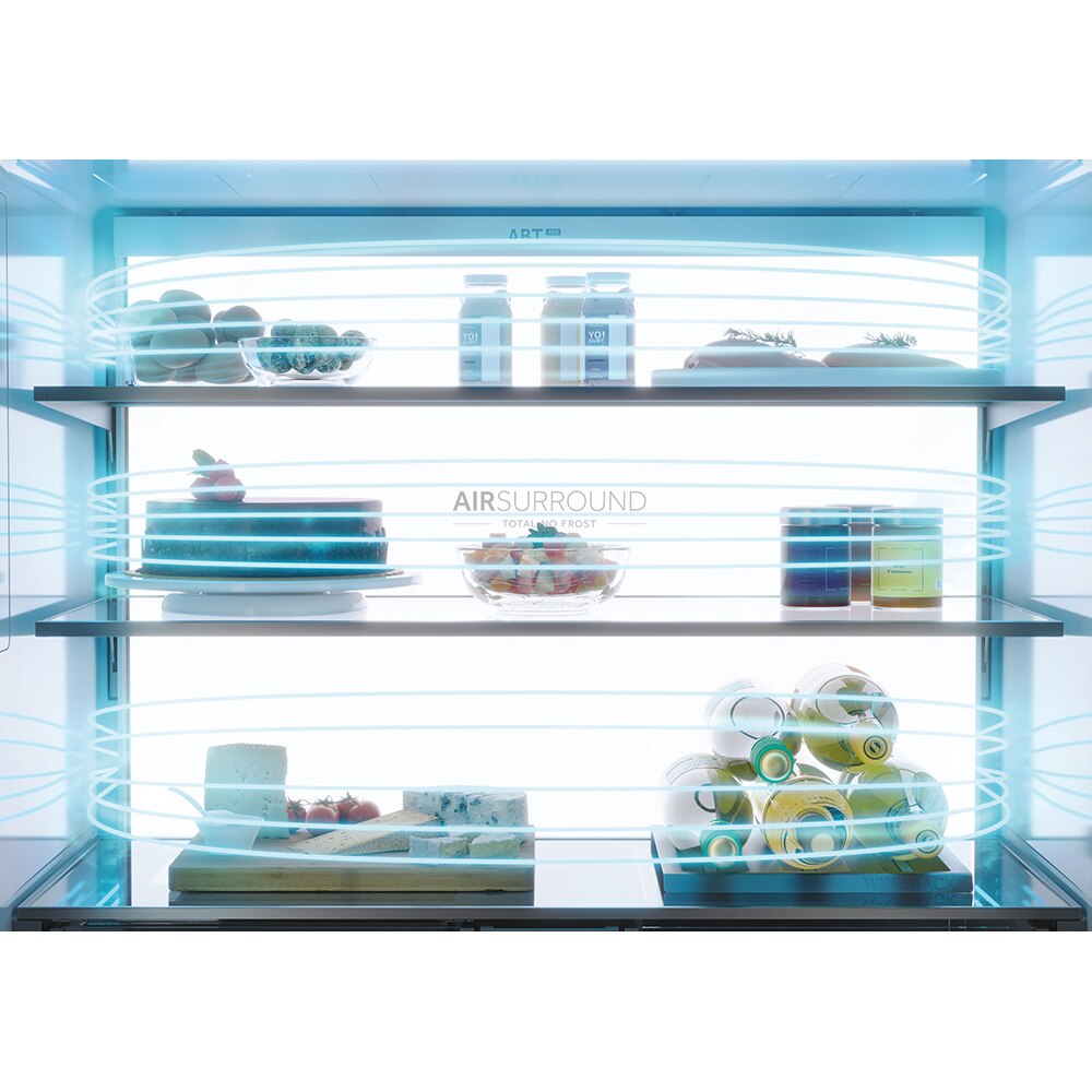 Side by Side HAIER HCR7918EIMB, No Frost, 601 l, H 177 cm, Clasa E, Dozator apa, negru