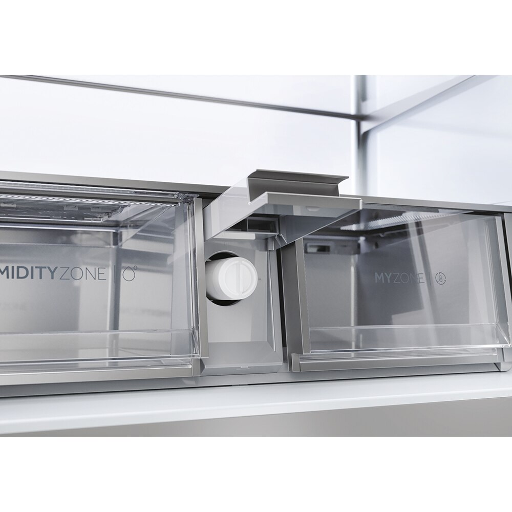 Side by Side HAIER HCR7918EIMB, No Frost, 601 l, H 177 cm, Clasa E, Dozator apa, negru