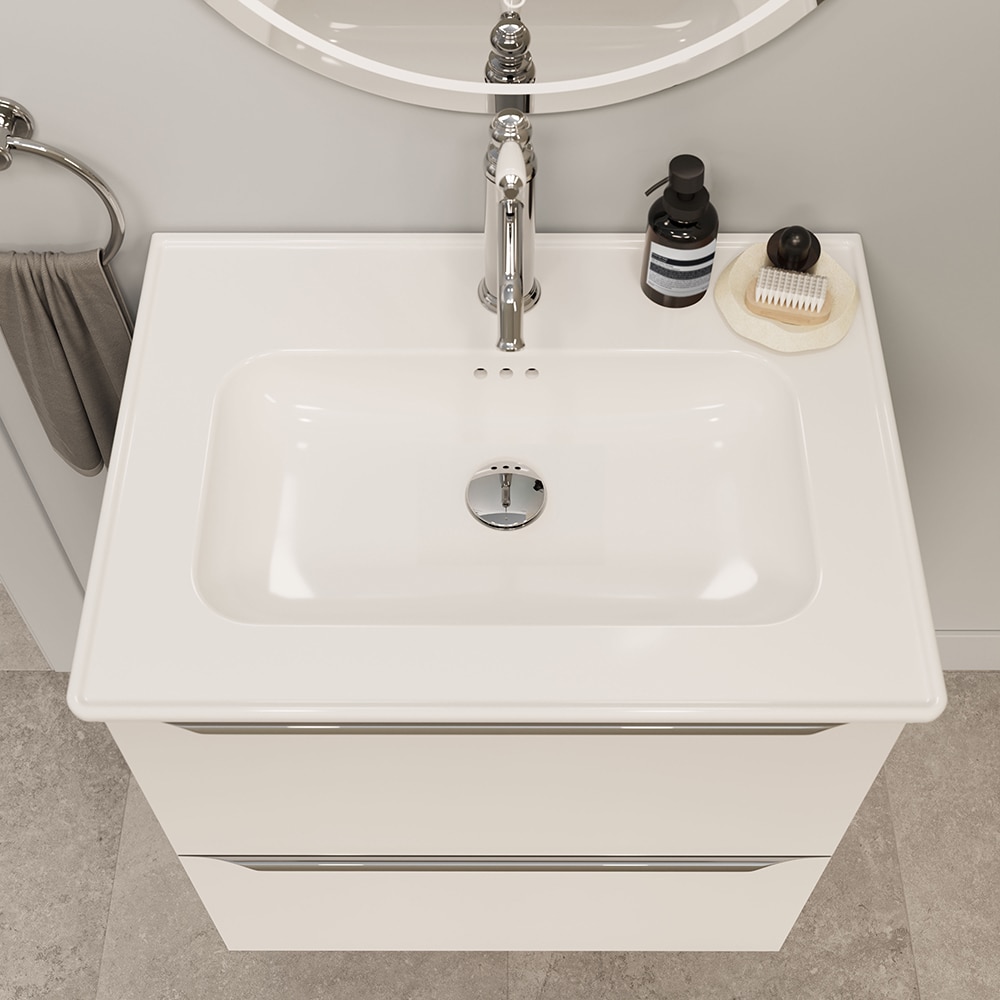 Lavoar incorporabil GoodHome Endell, ceramica, 63.4 x 47 cm, alb