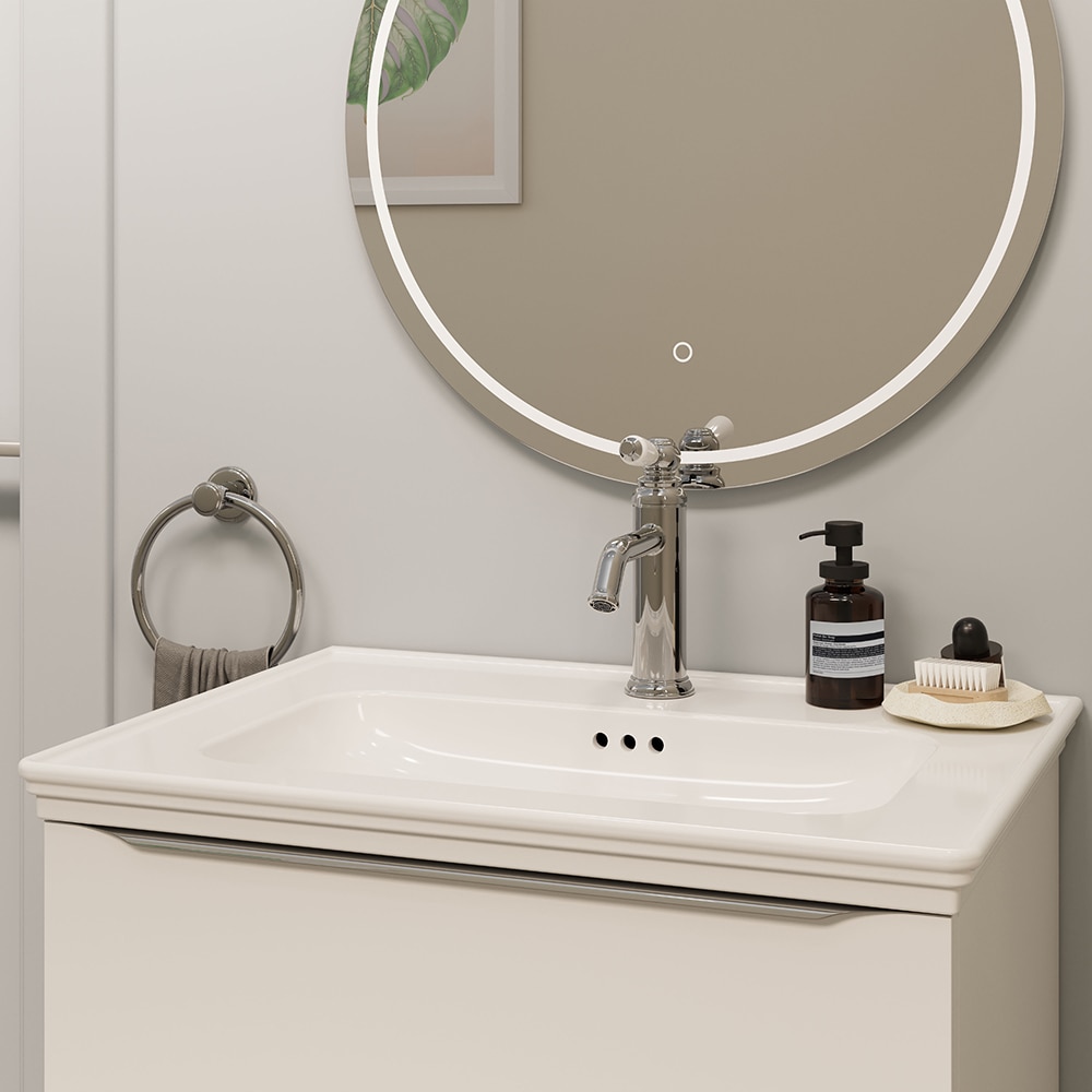 Lavoar incorporabil GoodHome Endell, ceramica, 63.4 x 47 cm, alb