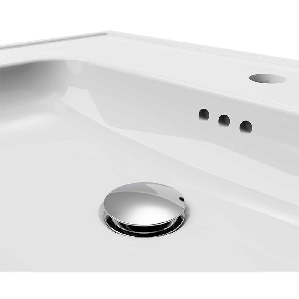 Lavoar incorporabil GoodHome Endell, ceramica, 63.4 x 47 cm, alb