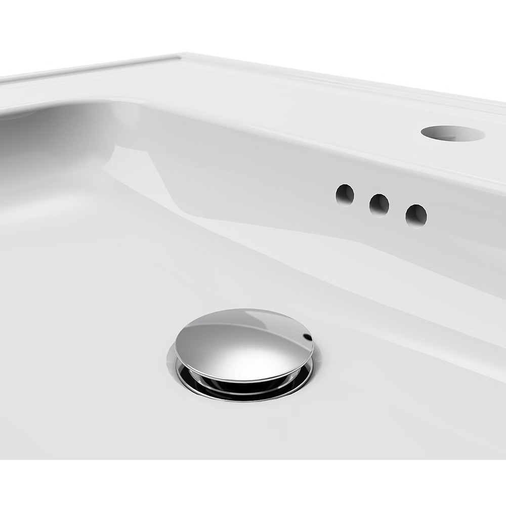 Lavoar incorporabil GoodHome Endell, ceramica, 83.4 x 47 cm, alb