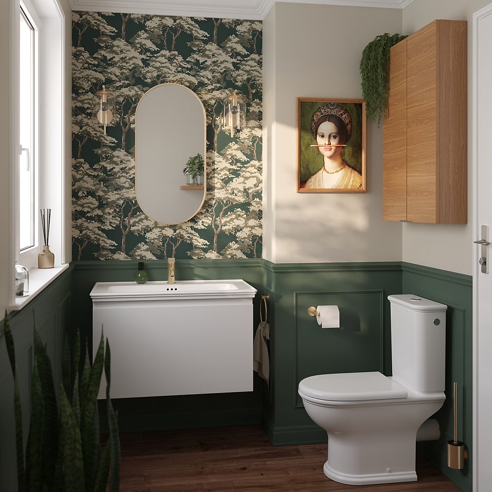 Lavoar incorporabil GoodHome Endell, ceramica, 83.4 x 47 cm, alb