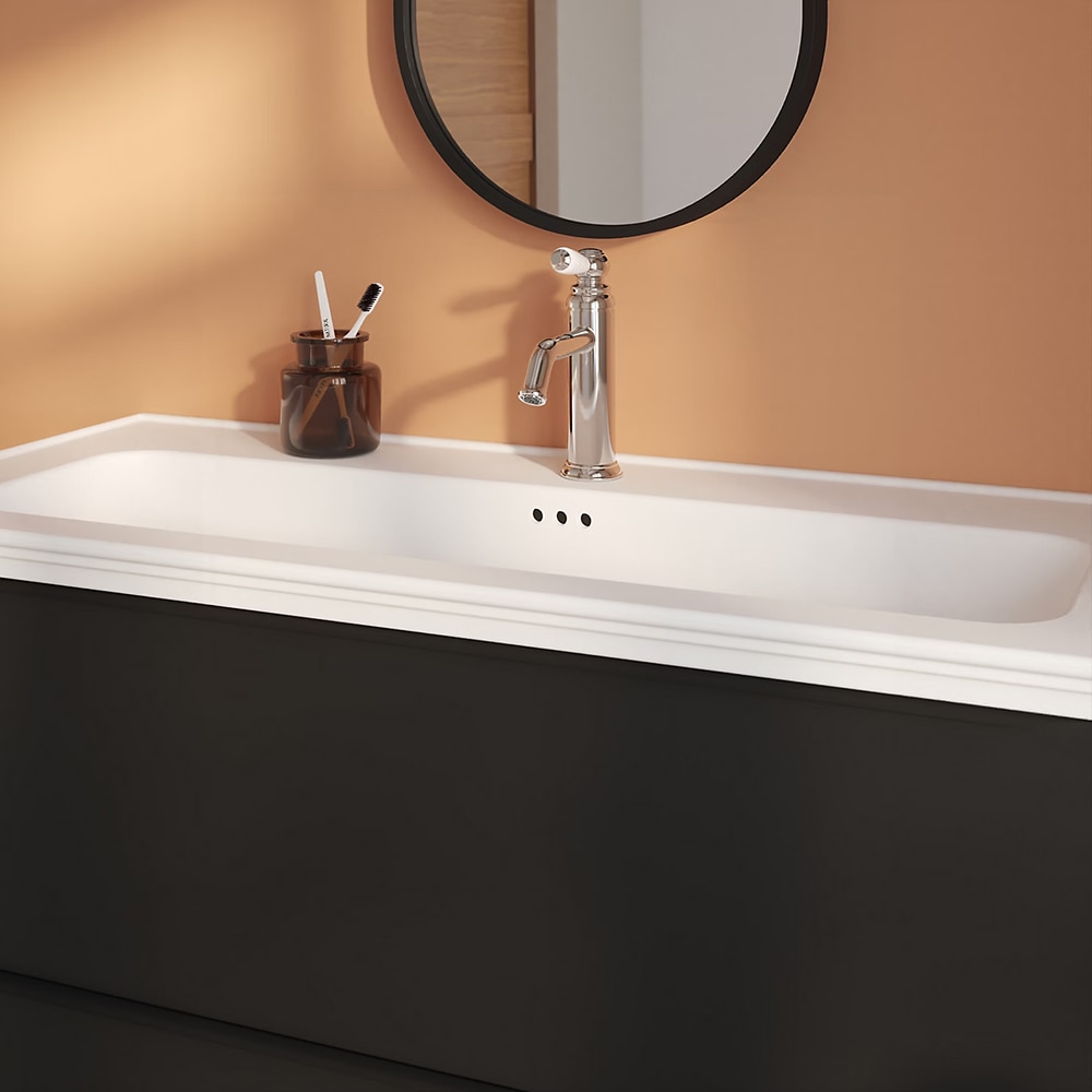 Lavoar incorporabil GoodHome Endell, ceramica, 103.4 x 47 cm, alb