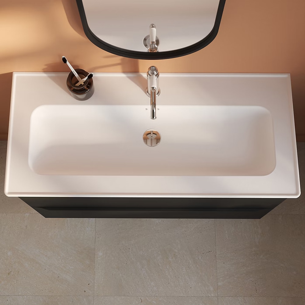 Lavoar incorporabil GoodHome Endell, ceramica, 103.4 x 47 cm, alb