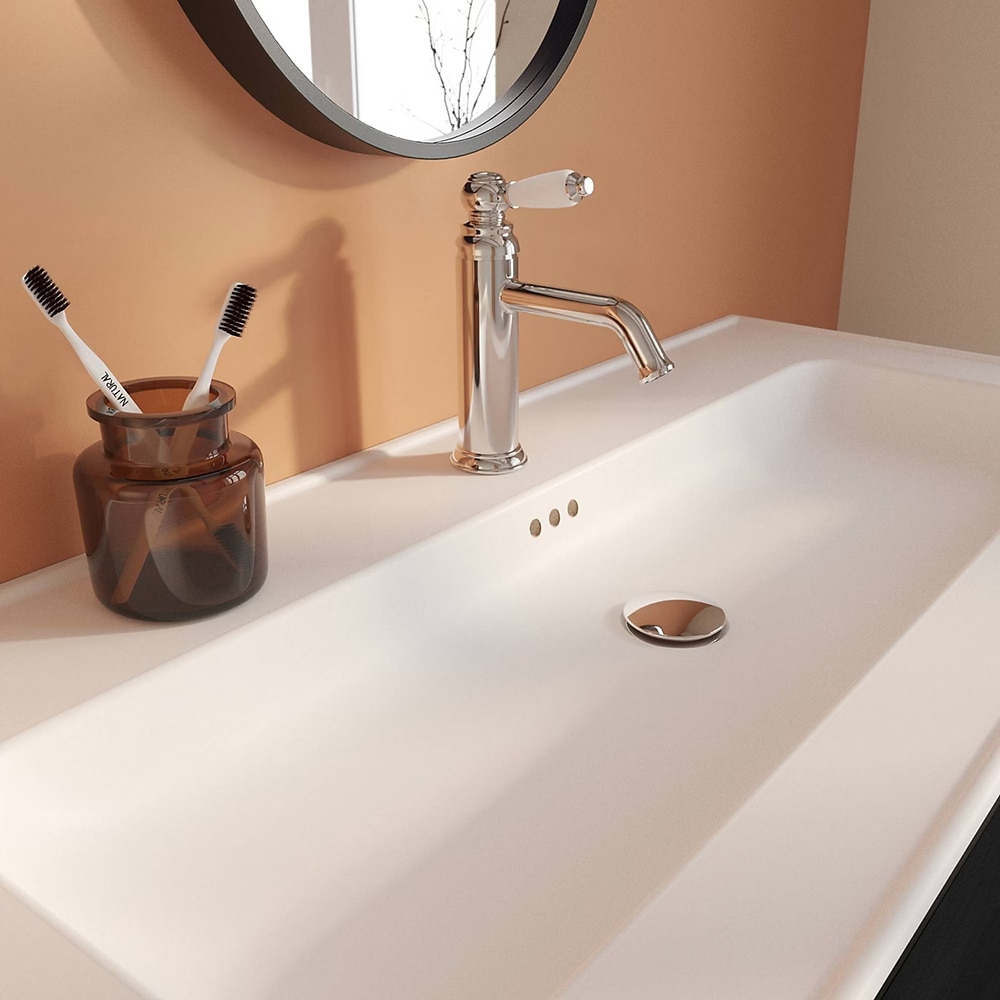 Lavoar incorporabil GoodHome Endell, ceramica, 103.4 x 47 cm, alb