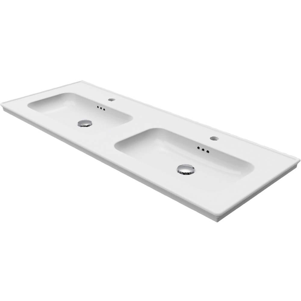 Lavoar incorporabil GoodHome Endell, ceramica, 123.4 x 47 cm, alb