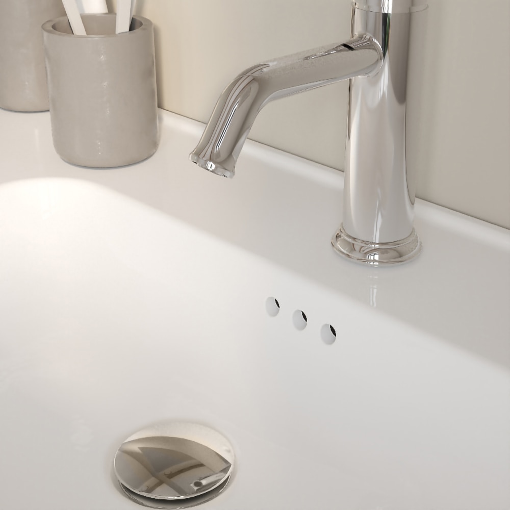 Lavoar incorporabil GoodHome Endell, ceramica, 123.4 x 47 cm, alb