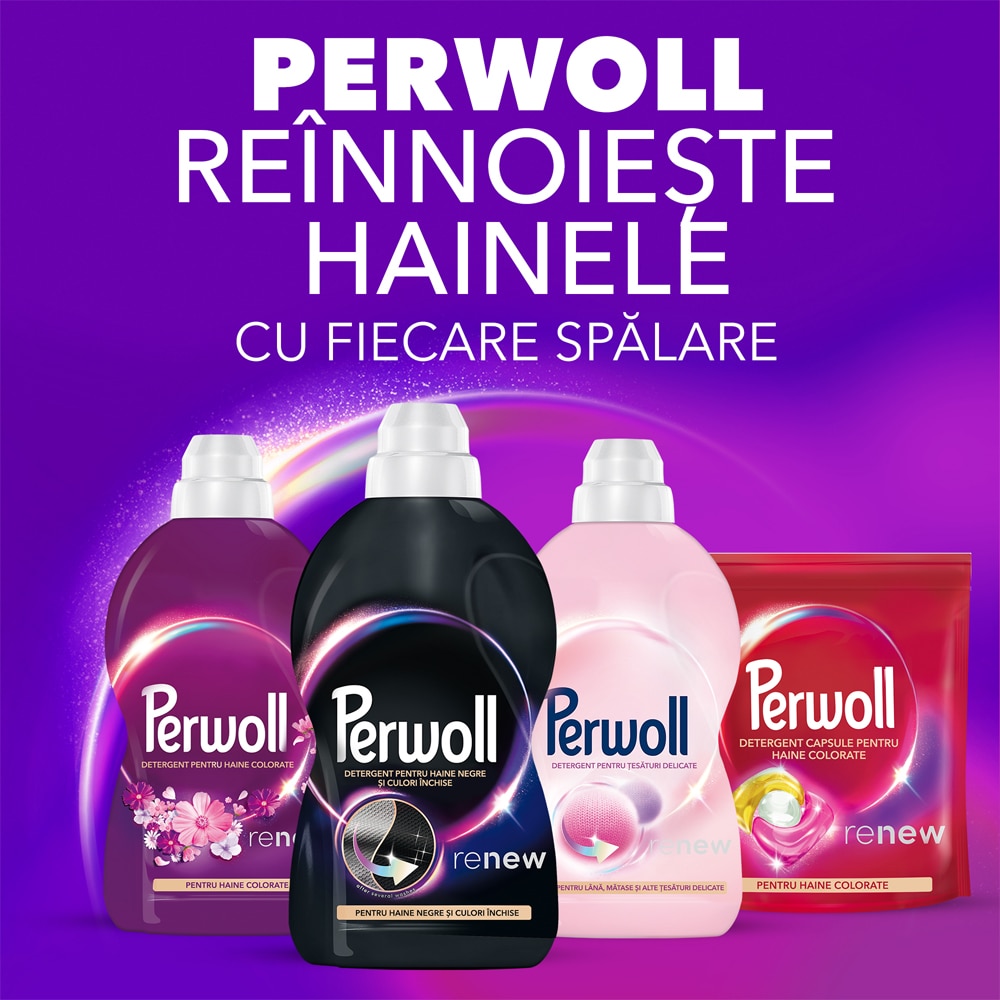 Detergent lichid PERWOLL Renew Color, 2 x 3.75l, 150 spalari