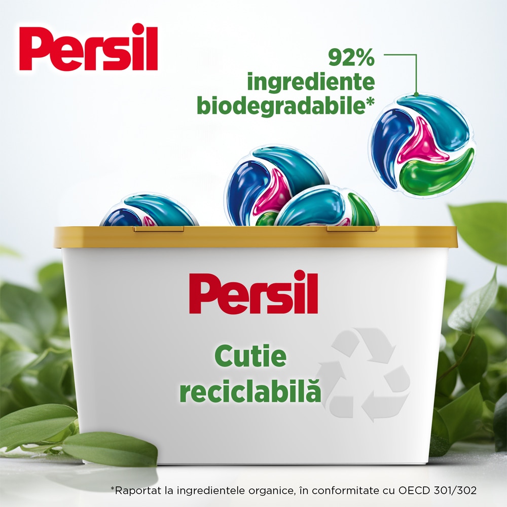Detergent capsule PERSIL 4in1 Discs Color, 2 x 40 spalari
