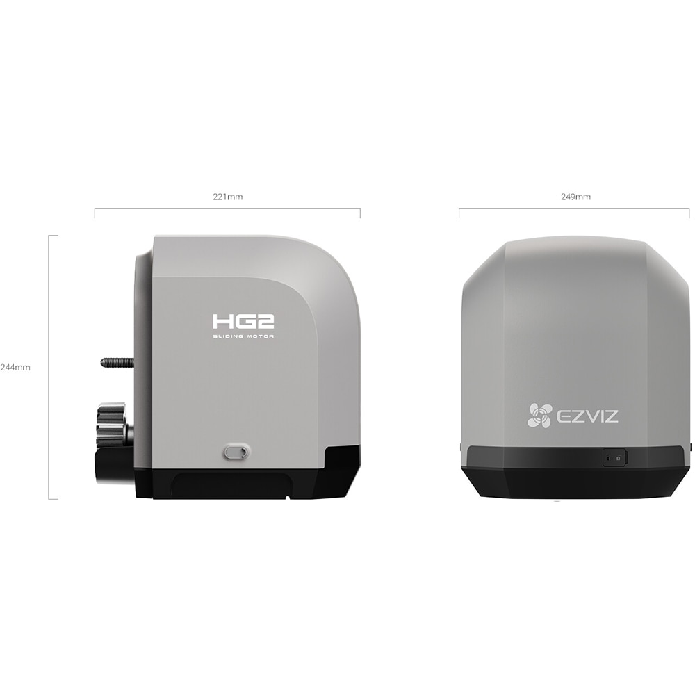 Kit automatizare porti EZVIZ HG2400, greutate maxima 400Kg, negru