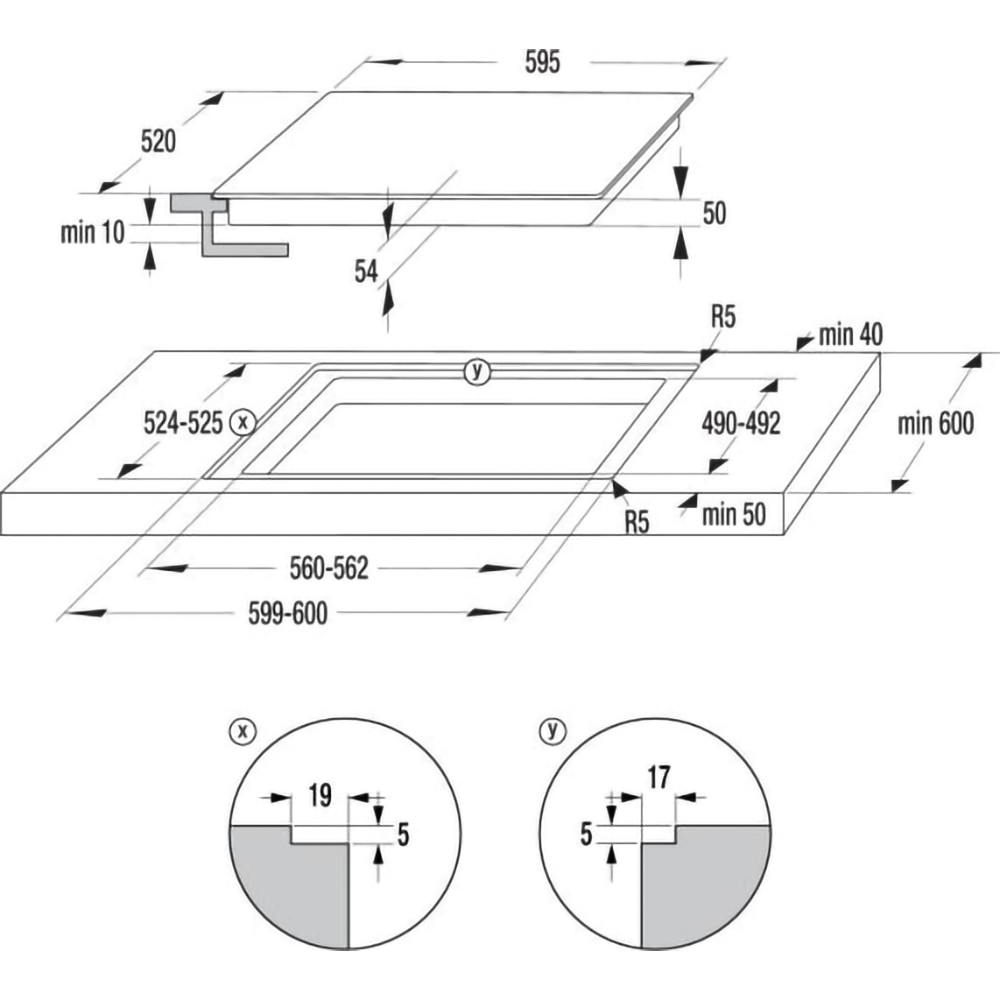 Plita incorporabila HISENSE HI6442BSCWF, Inductie, 4 arzatoare, Touch Control, negru