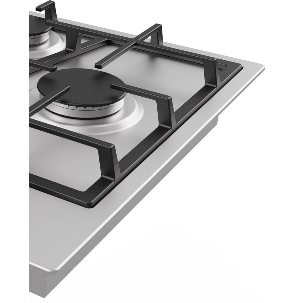 Plita incorporabila BEKO HIAW642210X, Gaz, 4 arzatoare, Wok, inox