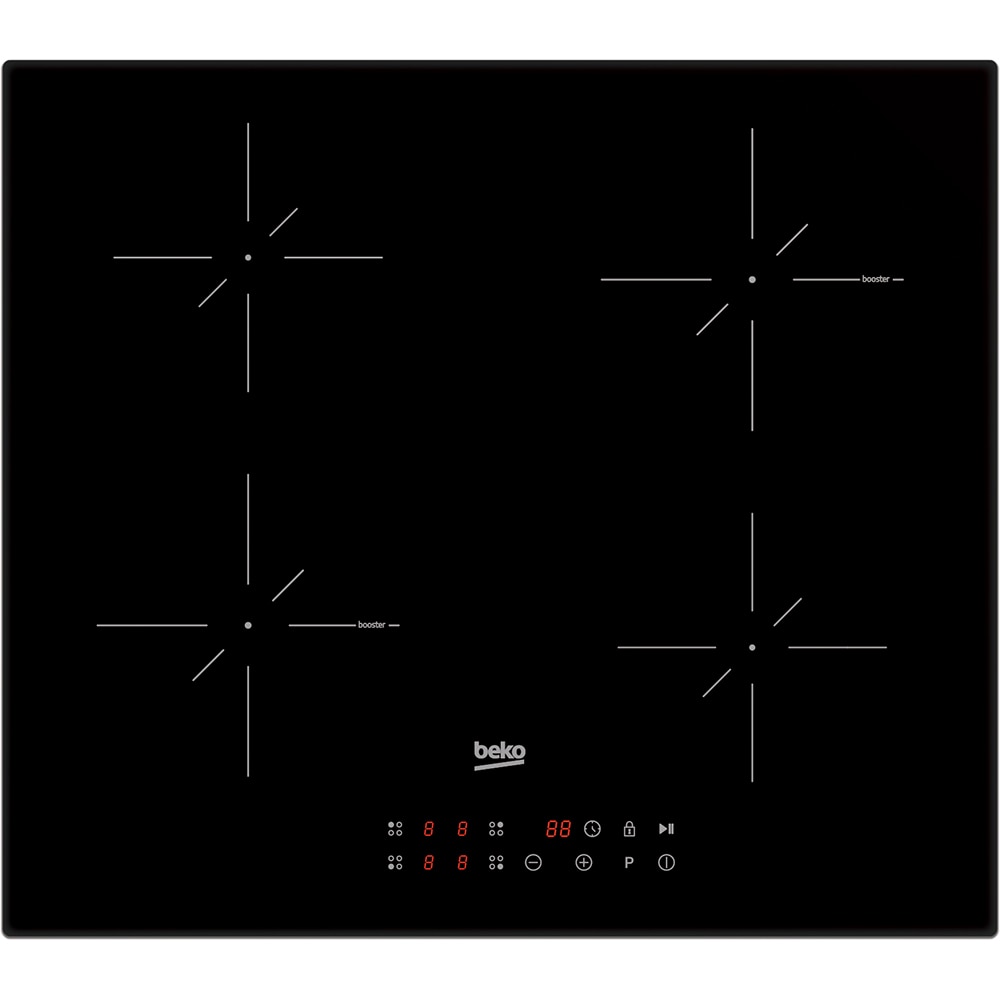 Plita incorporabila BEKO HII6442TBO, Inductie, 4 arzatoare, Touch Control, negru