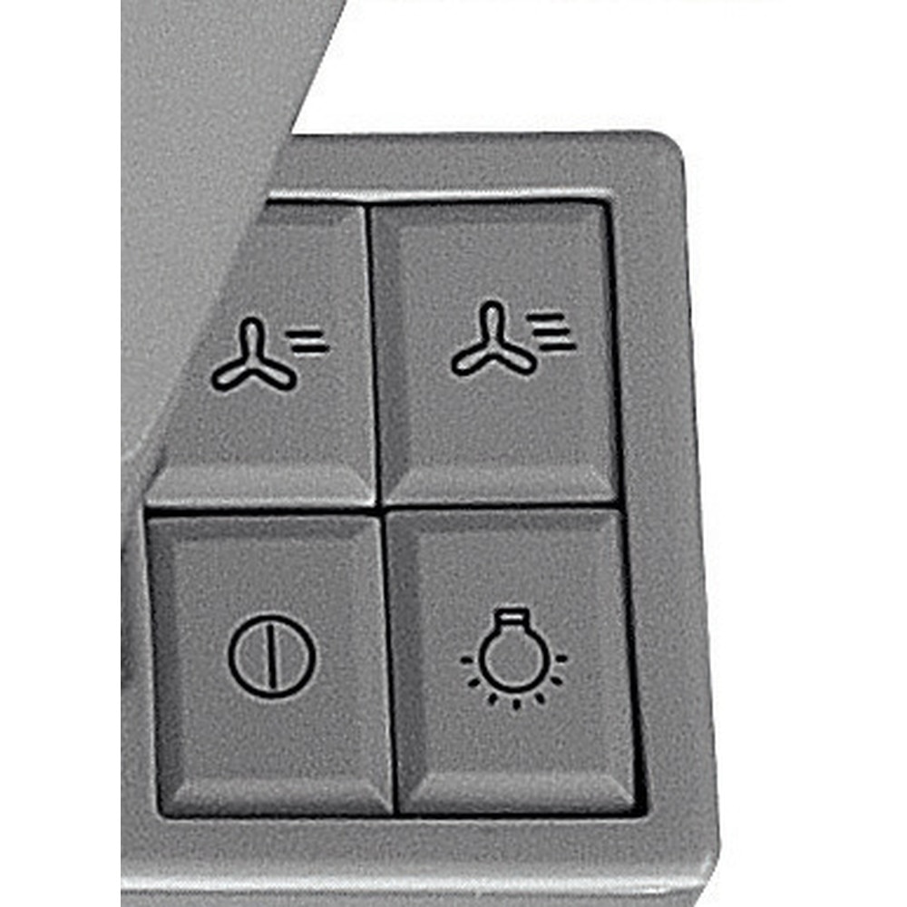 Hota incorporabila telescopica WHIRLPOOL AKR 750 G SD, 1 motor, 304 m3/h, L 60 cm, argintiu