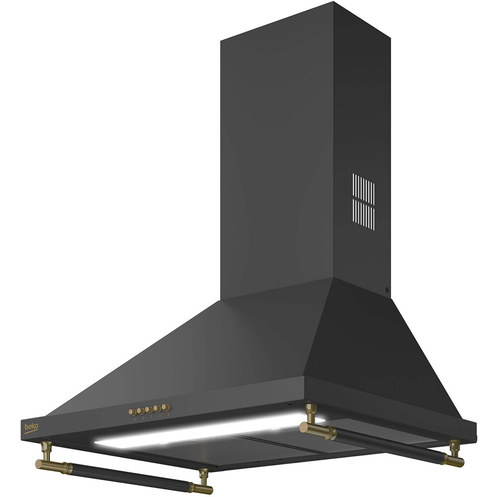 Hota decorativa BEKO BHCP65422BBH, 1 motor, 415 m3/h, L 60 cm, antracit