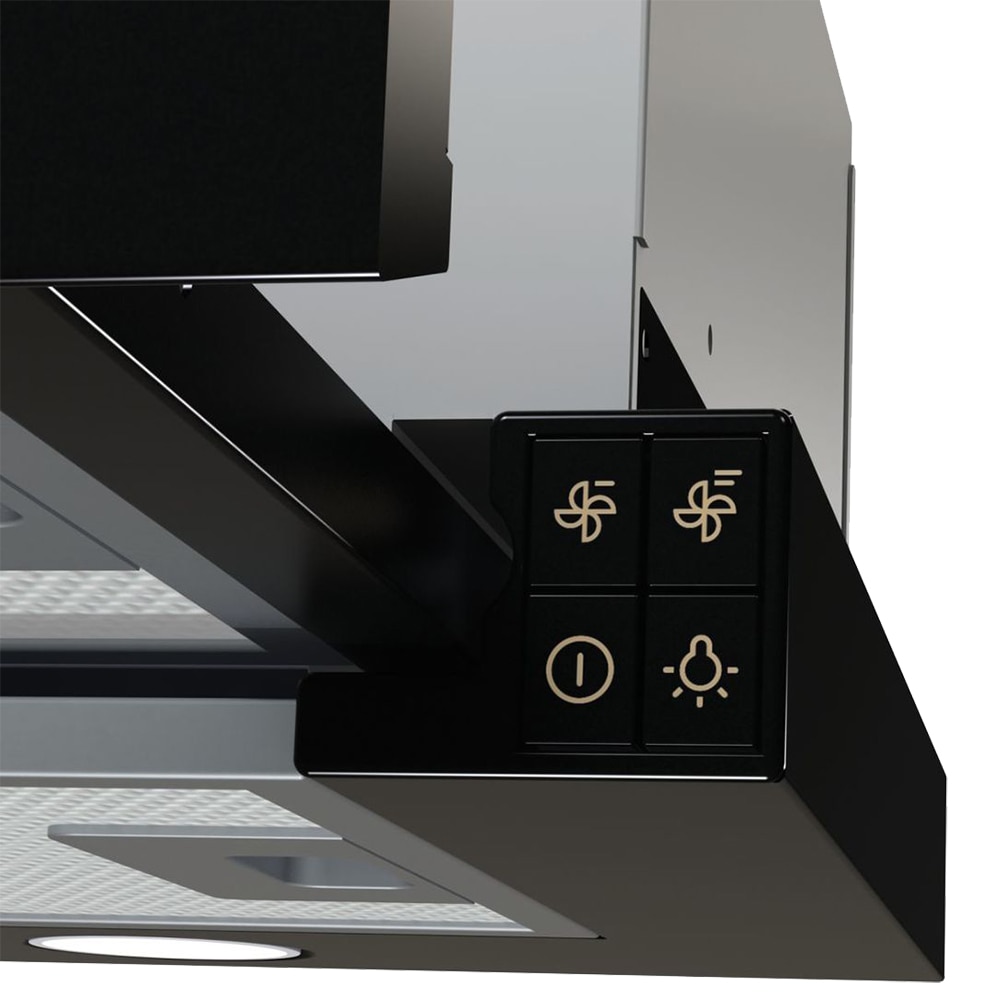 Hota incorporabila telescopica GORENJE BHP62CLB, 1 motor, 435 m3/h, L 60 cm, negru