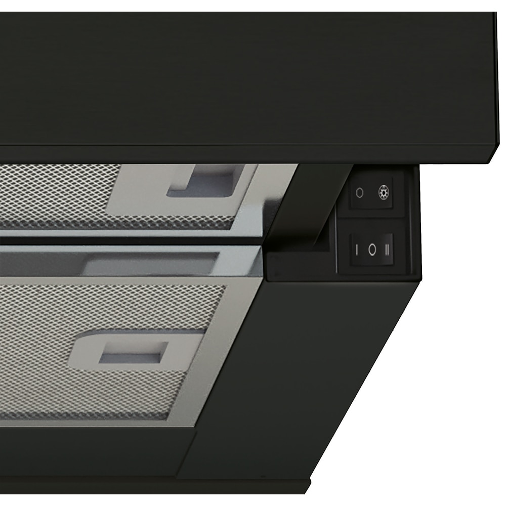 Hota incorporabila telescopica CANDY CBT60RBG, 1 motor, 402 m3/h, L 60 cm, negru