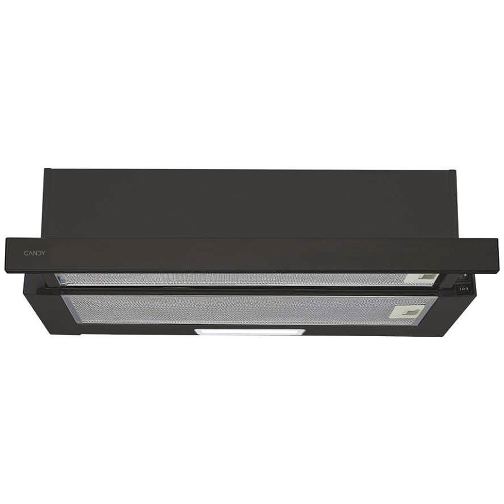 Hota incorporabila telescopica CANDY CBT625/2B/1, 1 motor, 332 m3/h, L 60 cm, negru