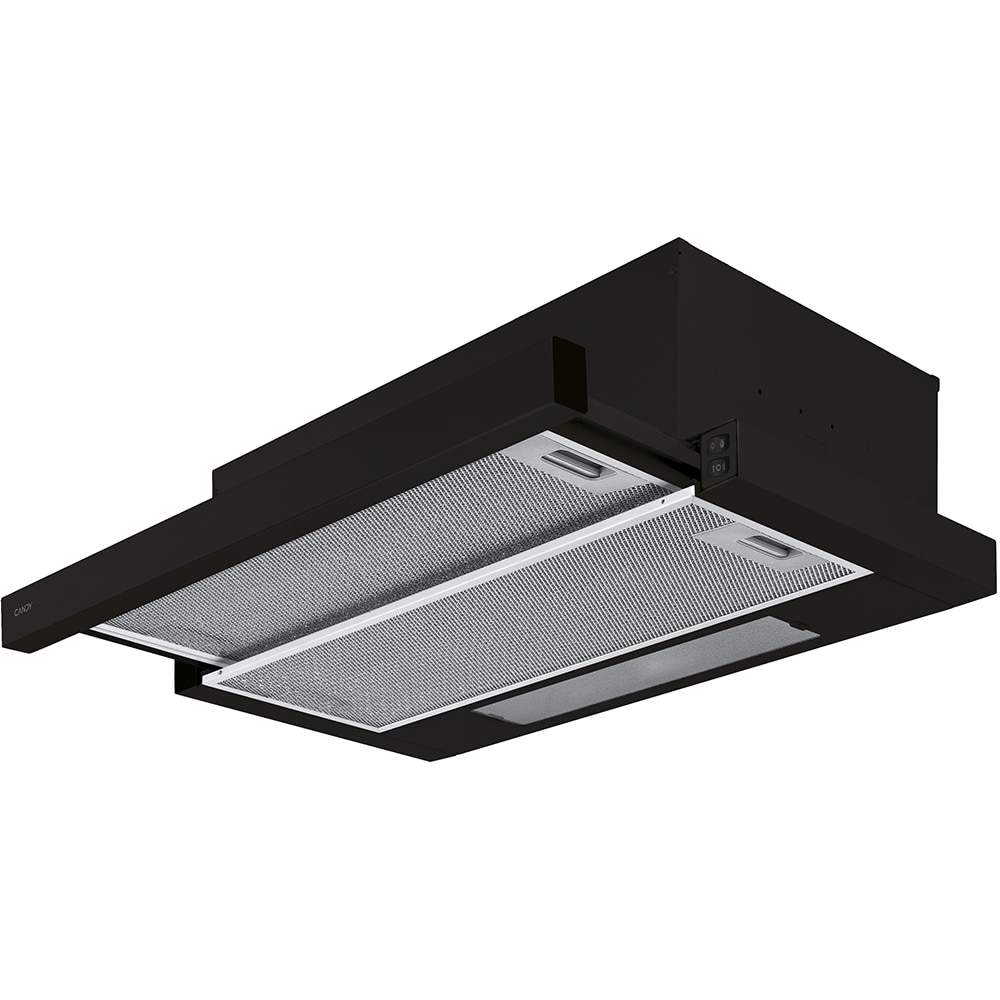 Hota incorporabila telescopica CANDY CBT625/2B/1, 1 motor, 332 m3/h, L 60 cm, negru