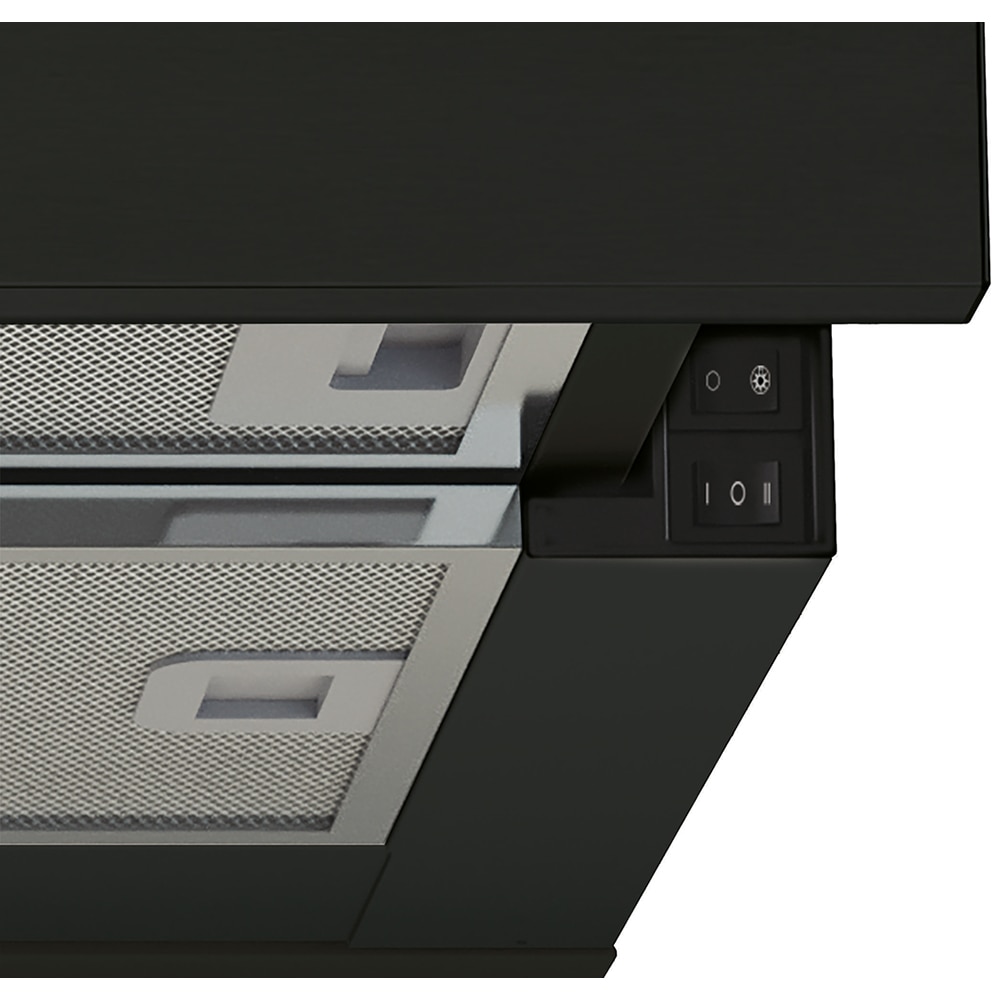 Hota incorporabila telescopica CANDY CBT625/2B/1, 1 motor, 332 m3/h, L 60 cm, negru