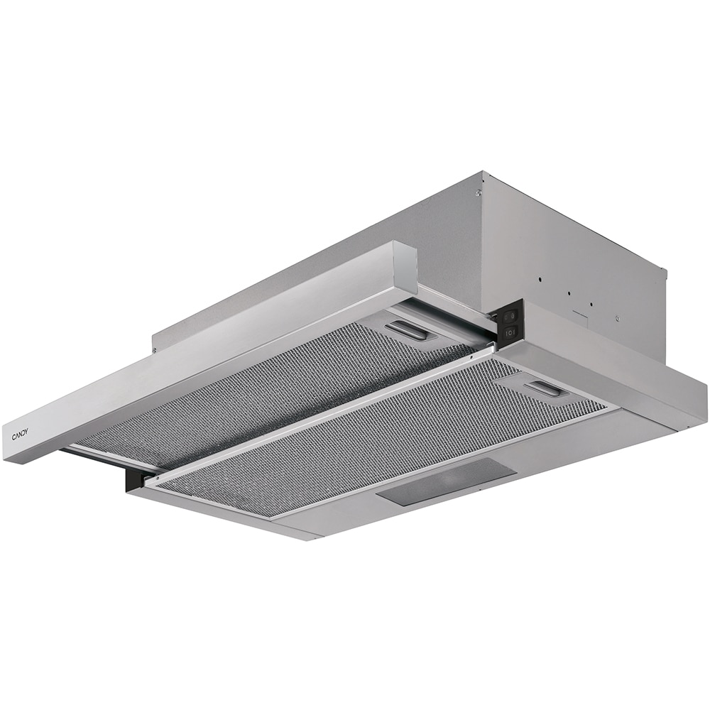 Hota incorporabila telescopica CANDY CBT625/2X/1, 1 motor, 332 m3/h, L 60 cm, inox