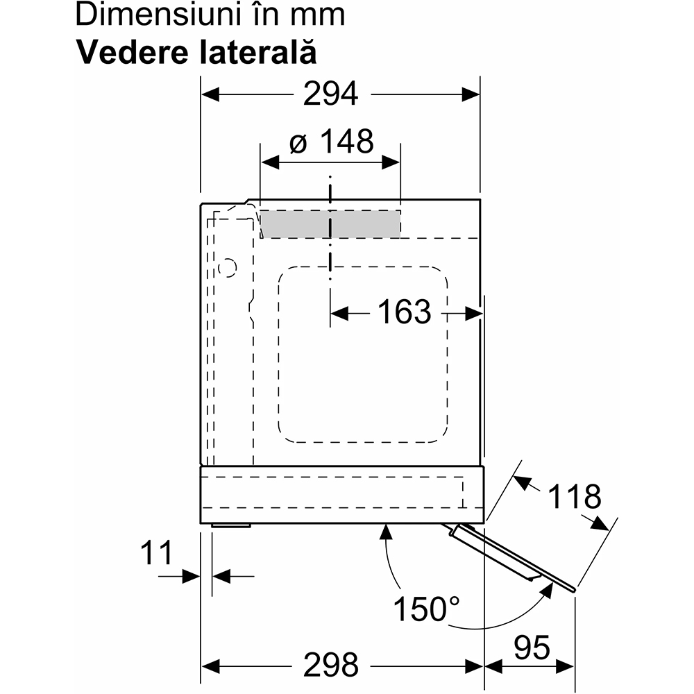 Hota incorporabila BOSCH DBB67AM60, 1 motor, 749 m3/h, L 60 cm, negru