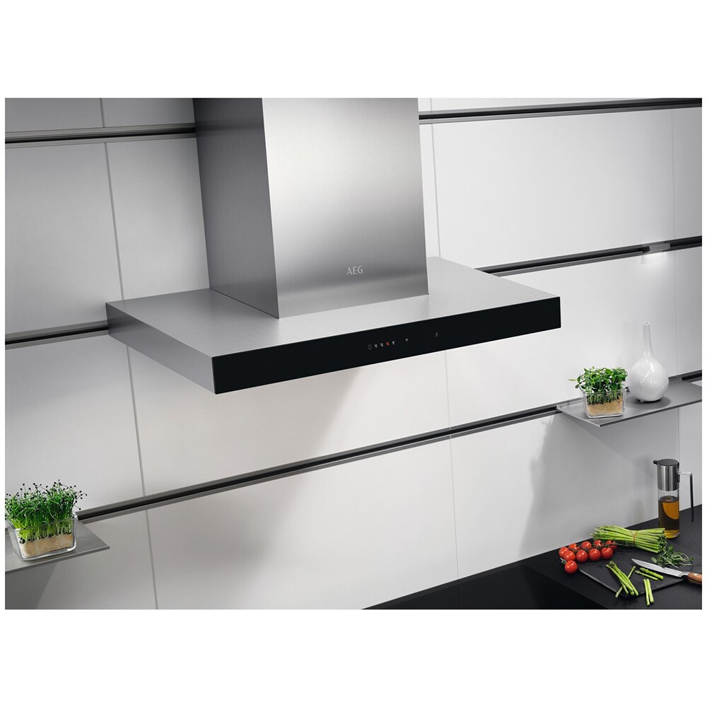 Hota decorativa AEG DBE5660HB, 1 motor, 615 m3/h, L60 cm, inox