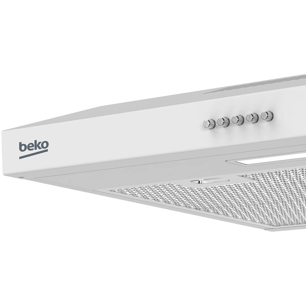 Hota traditionala BEKO HNS61222NAW, 1 motor, 201 m3/h, L 60 cm, alb