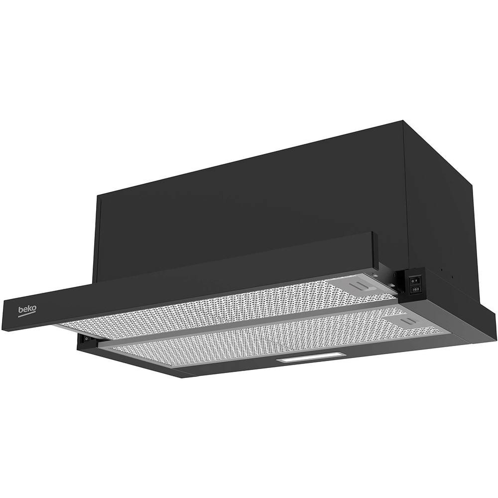 Hota incorporabila telescopica BEKO HNT61520BH, 1 motor, 574 m3/h, L 60 cm, negru