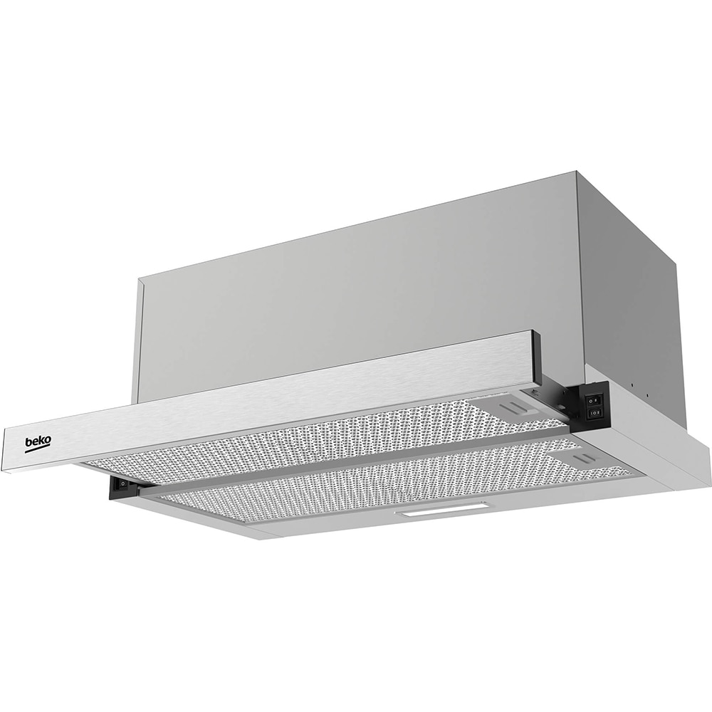 Hota incorporabila telescopica BEKO HNT61520XH, 1 motor, 574 m3/h, L 60 cm, inox