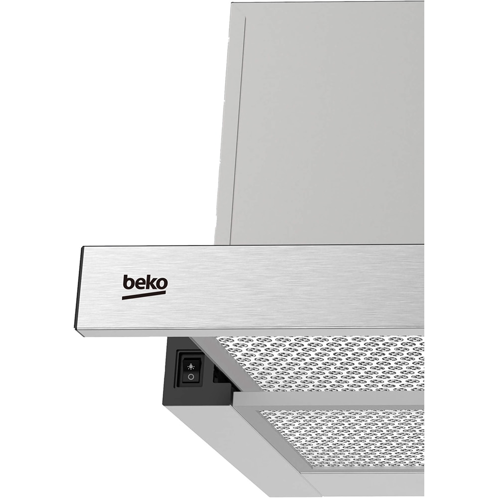 Hota incorporabila telescopica BEKO HNT61520XH, 1 motor, 574 m3/h, L 60 cm, inox