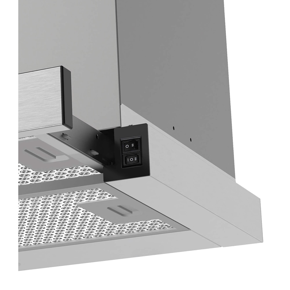 Hota incorporabila telescopica BEKO HNT61520XH, 1 motor, 574 m3/h, L 60 cm, inox