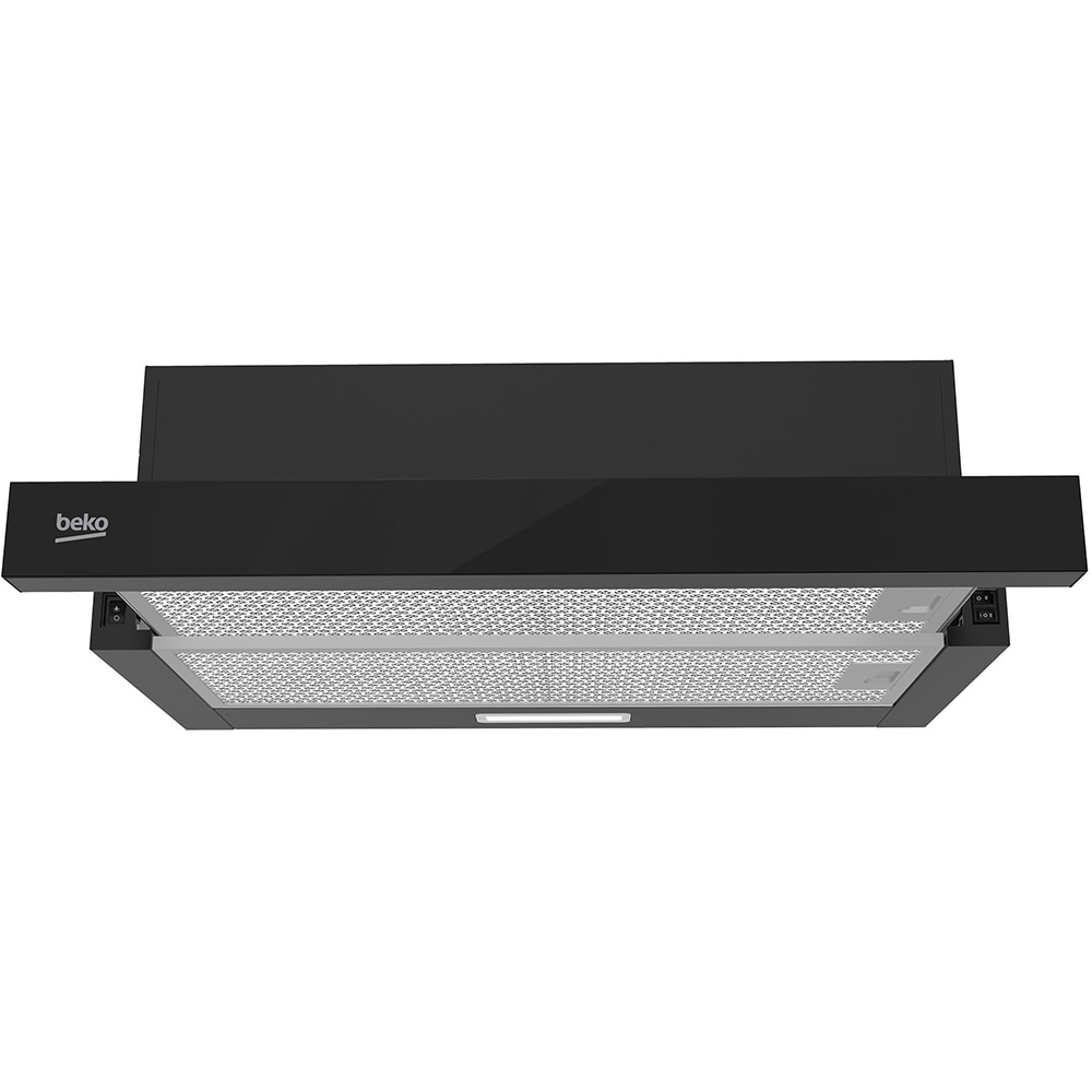 Hota incorporabila telescopica BEKO HNT63322BH, 1 motor, 320 m3/h, L 60 cm, negru