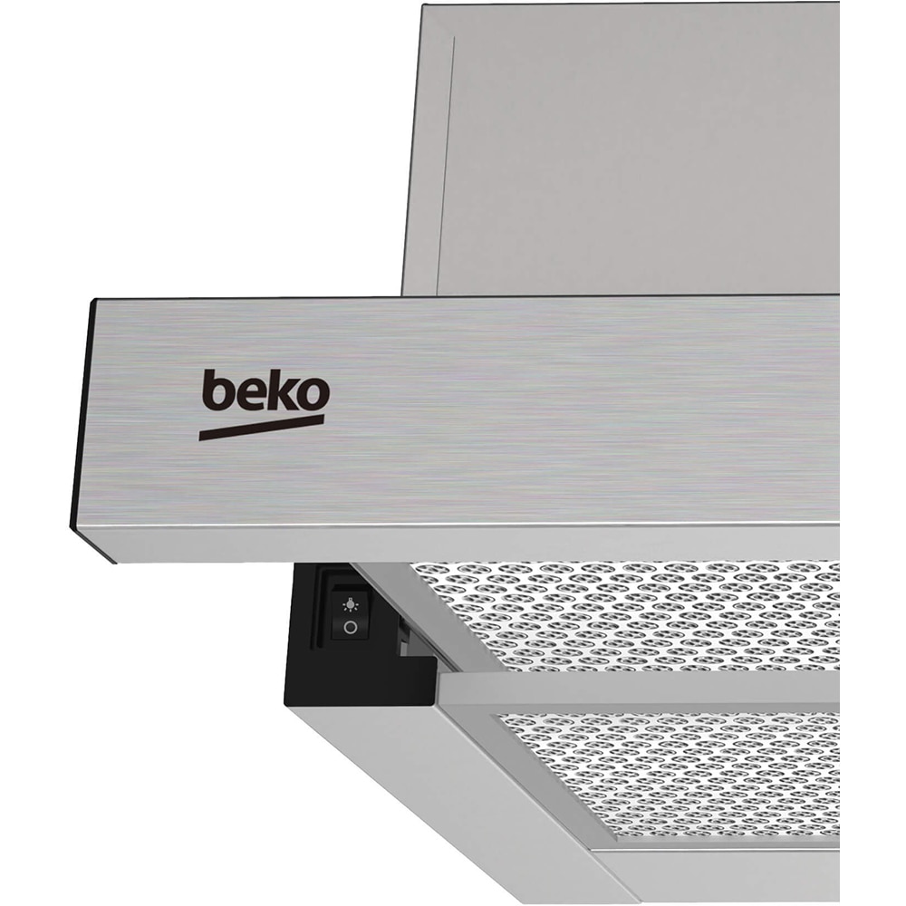 Hota incorporabila telescopica BEKO HNT63322XH, 1 motor, 320 m3/h, L 60 cm, inox