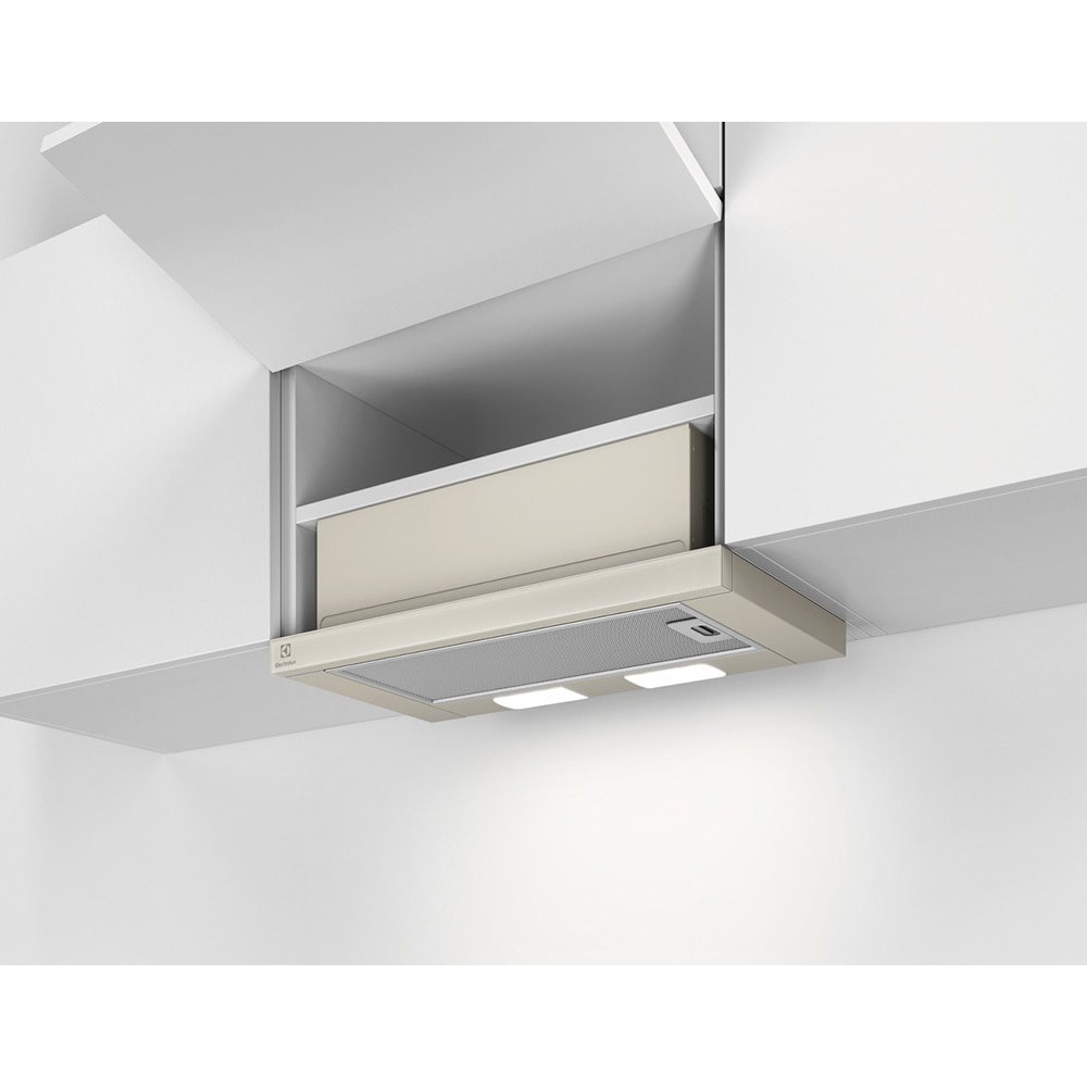 Hota incorporabila telescopica ELECTROLUX LFP326AS, 1 motor, 410 m3/h, L 60 cm, auriu