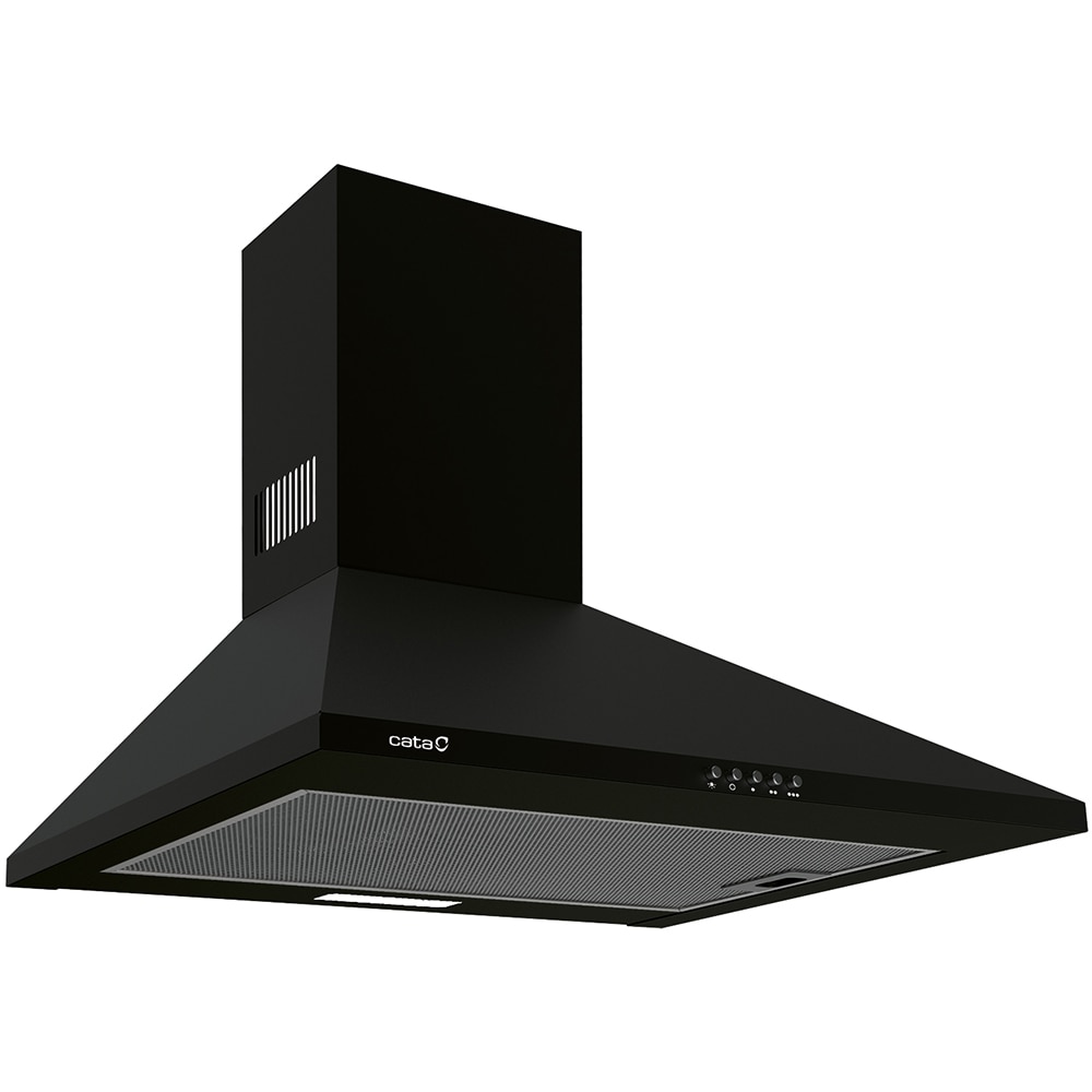 Hota decorativa CATA Omega 600 BK/M, 1 motor, 645 m3/h, L 60 cm, negru