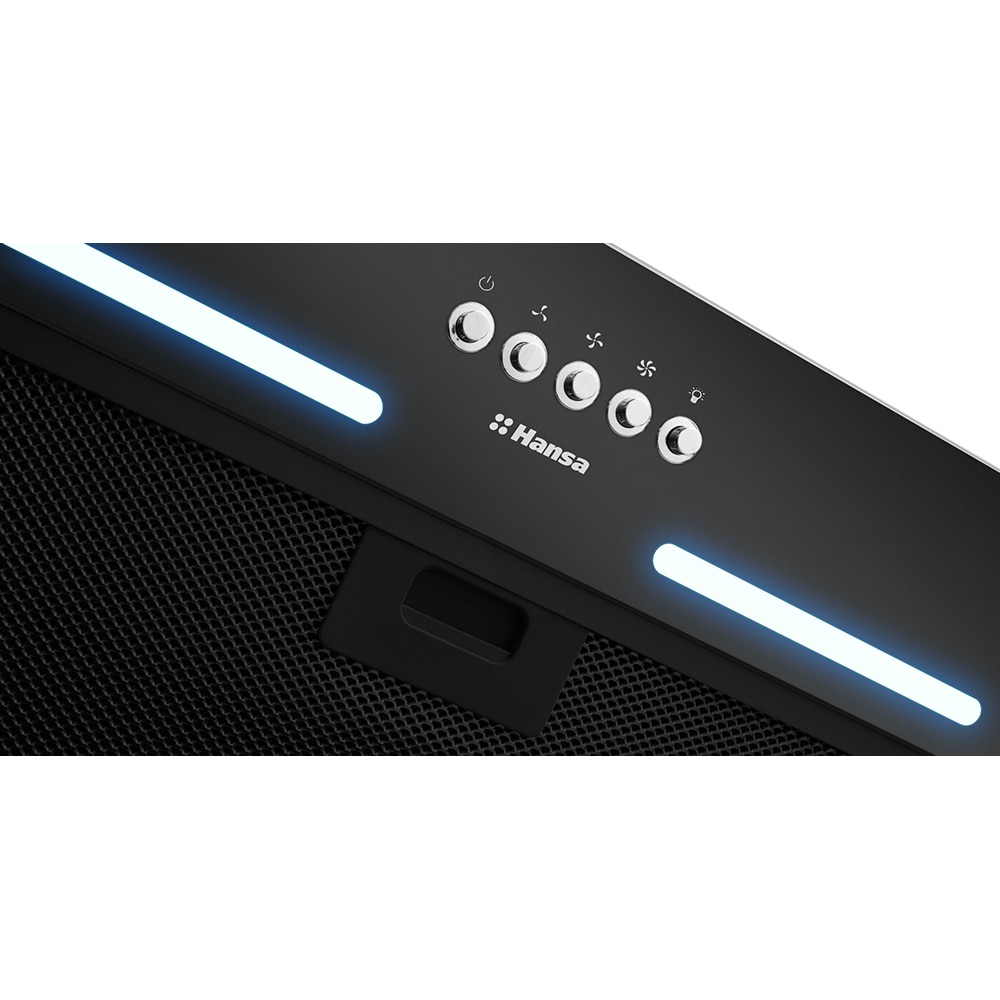 Hota incorporabila HANSA OMP6251BGH, 1 motor, 389 m3/h, L 55 cm, negru