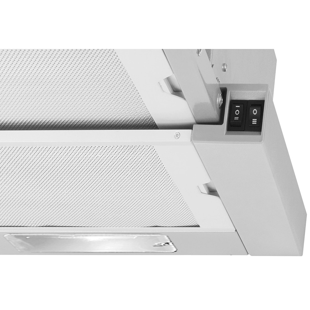 Hota incorporabila telescopica HANSA OTS6251IH, 2 motoare, 429 m3/h, L 60 cm, argintiu