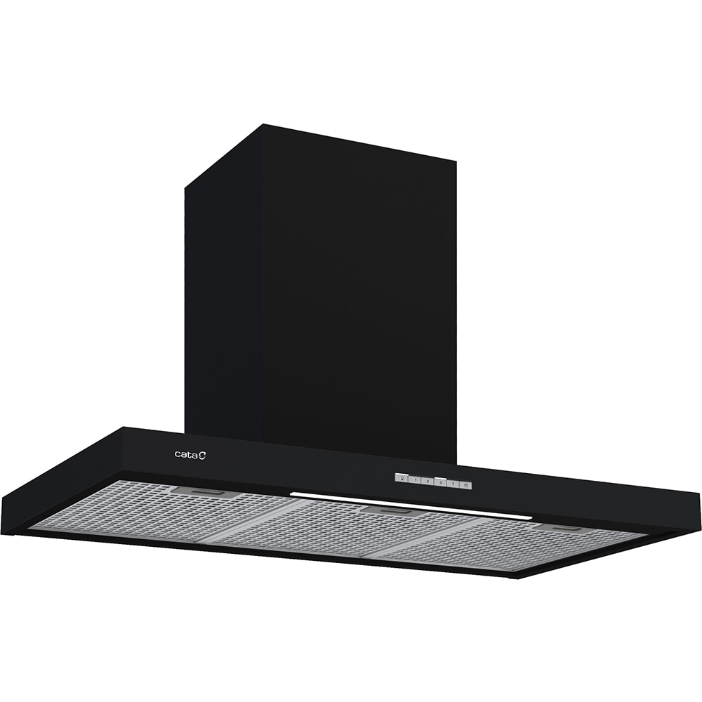 Hota decorativa CATA SYGMA 9010 BK, 1 motor, 802 m3/h, L 90 cm, negru