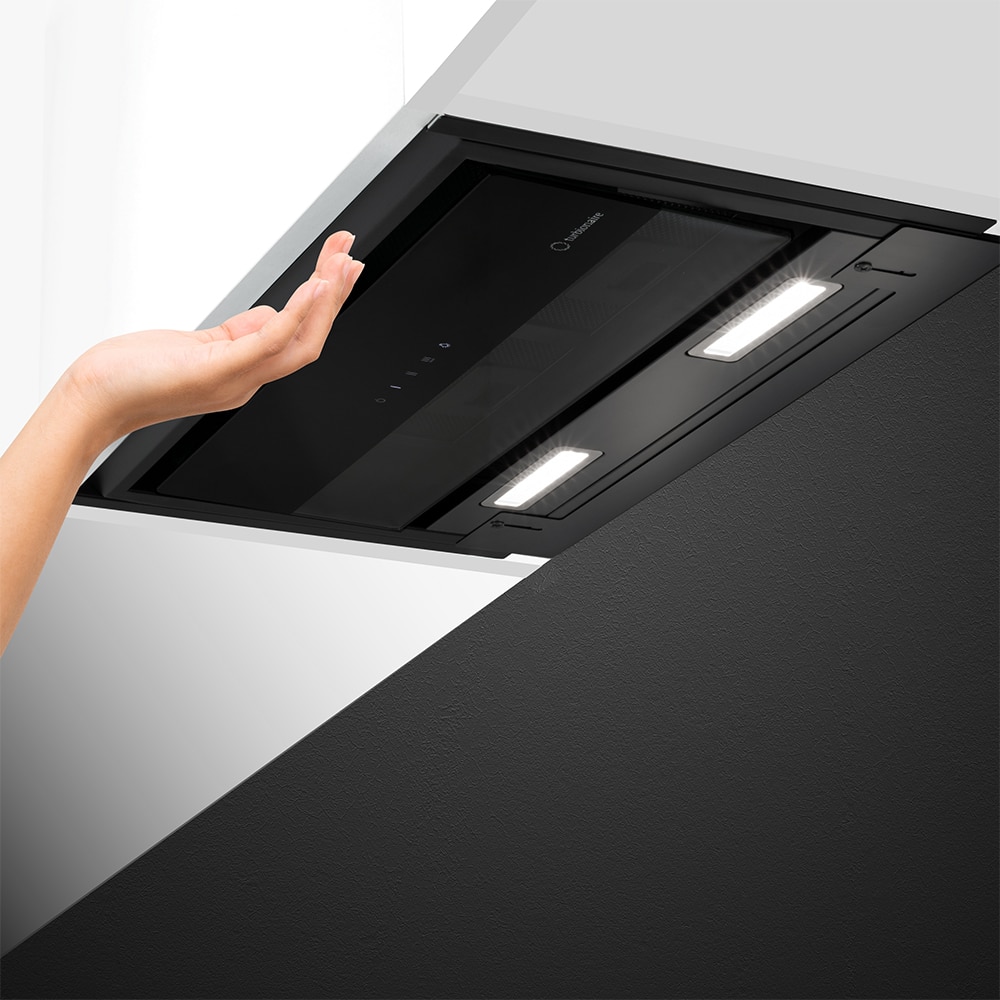 Hota incorporabila TURBIONAIRE Enia 60 B TEN60BB, 1 motor, 720 m3/h, L 60 cm, negru