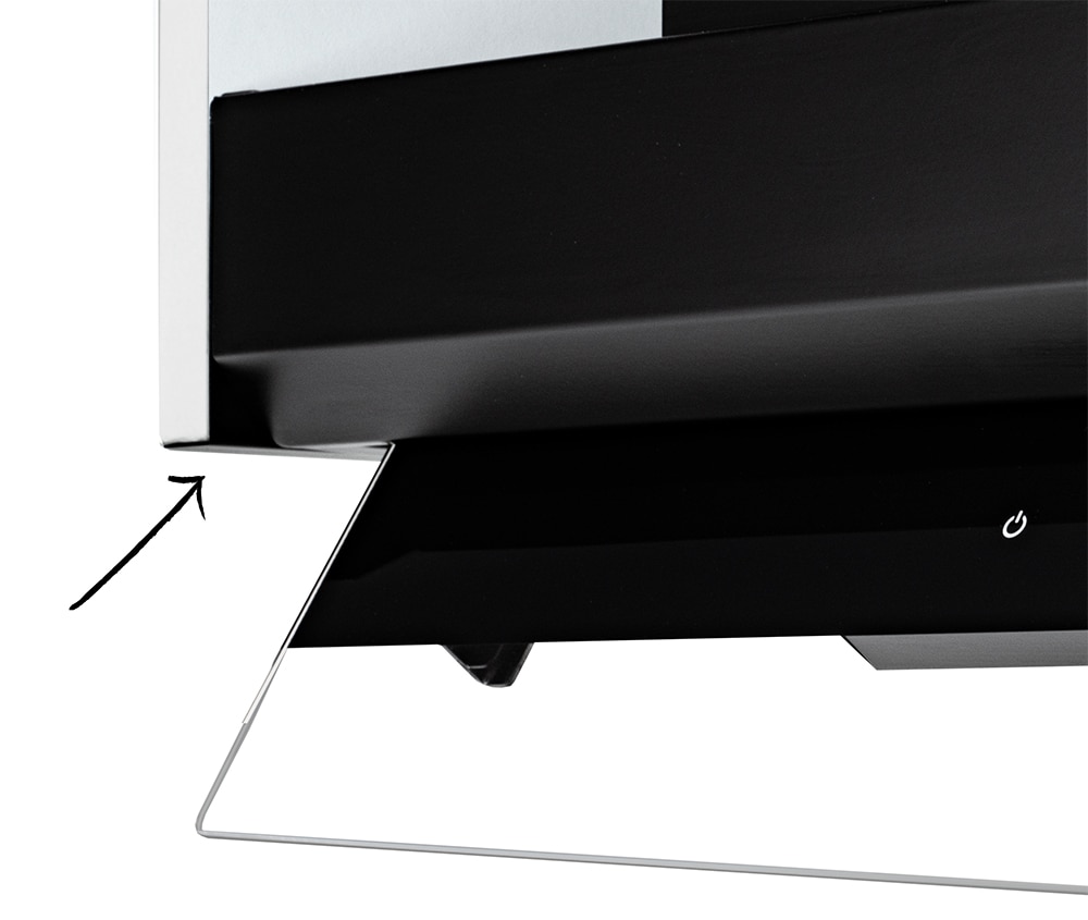 Hota incorporabila TURBIONAIRE Enia 60 B TEN60BB, 1 motor, 720 m3/h, L 60 cm, negru