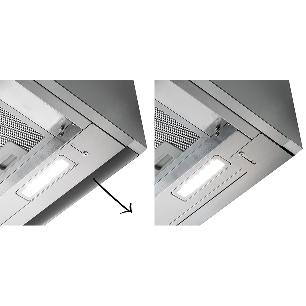 Hota incorporabila TURBIONAIRE Enia 60 S TEN60BS, 1 motor, 720 m3/h, L 60 cm, inox