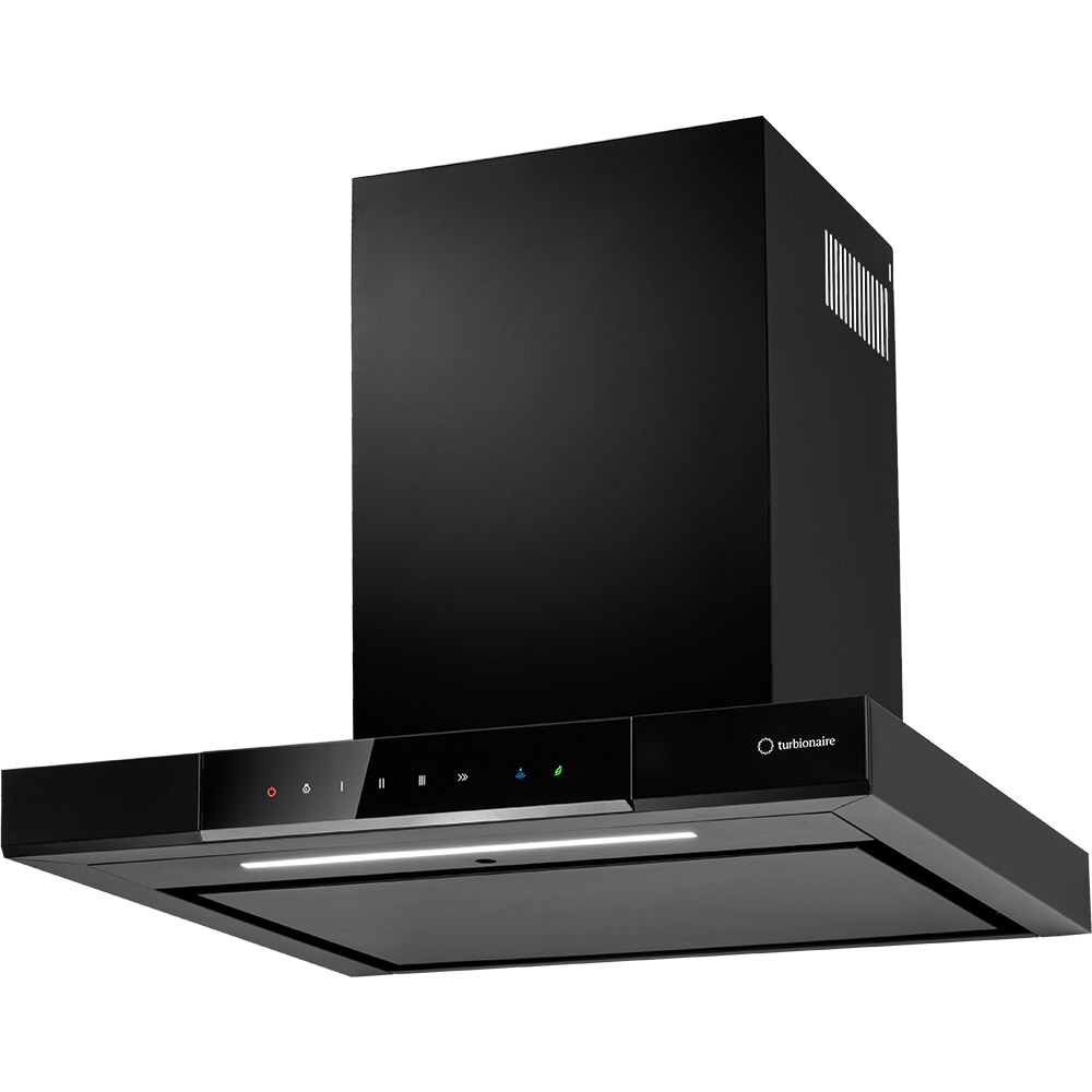 Hota decorativa TURBIONAIRE Elva 60 WB TEV60WB, 1 motor, 692 m3/h, L 60 cm, negru