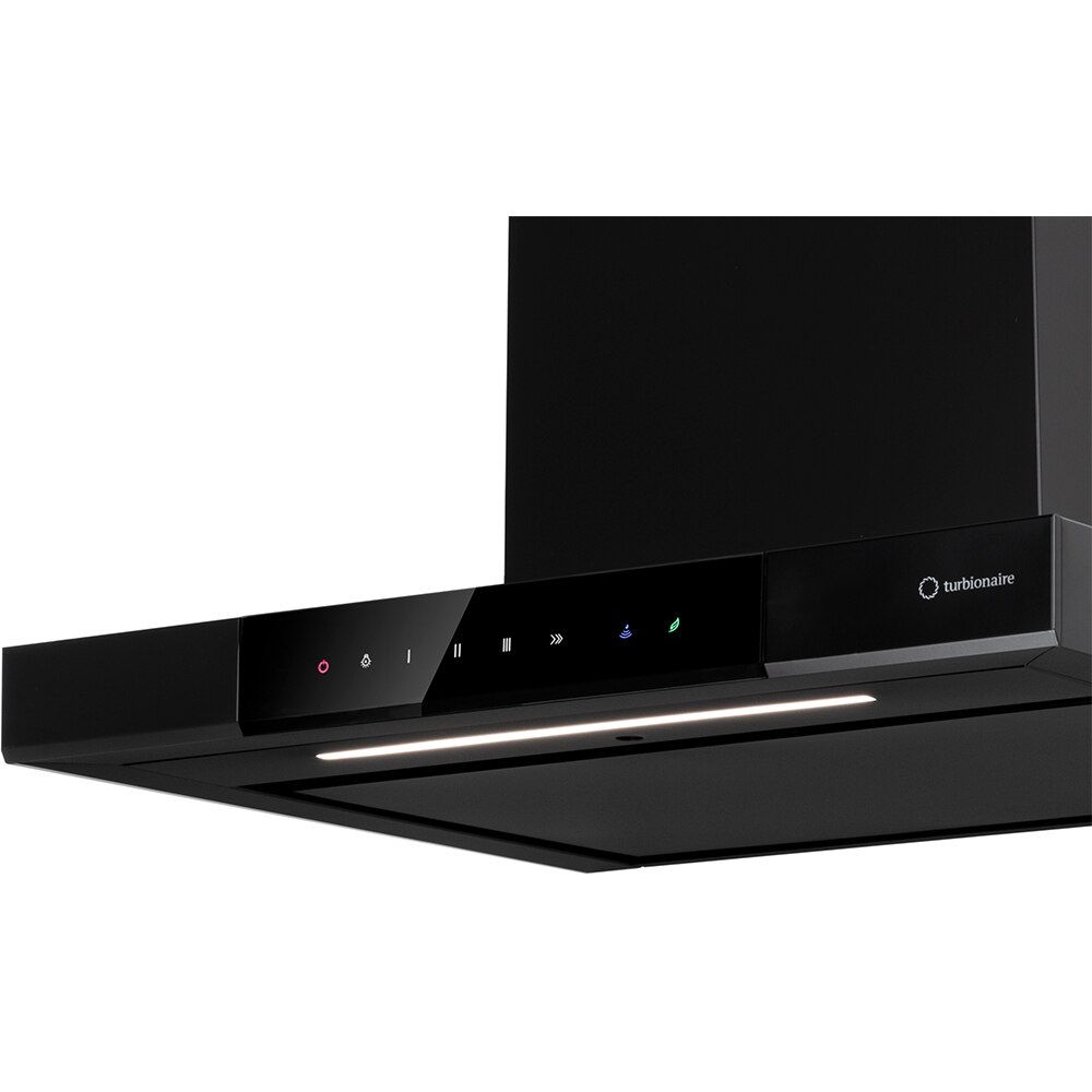 Hota decorativa TURBIONAIRE Elva 60 WB TEV60WB, 1 motor, 692 m3/h, L 60 cm, negru